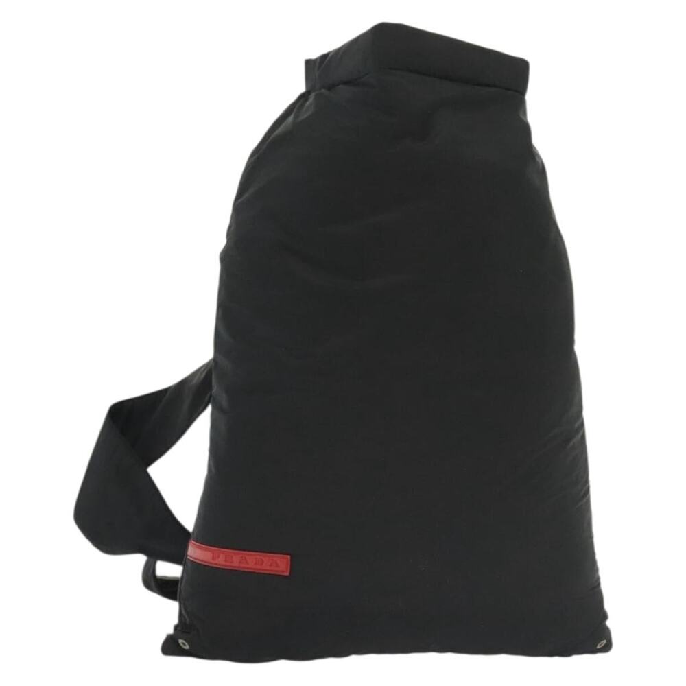 PRADA Sports Backpack Nylon Black Silver